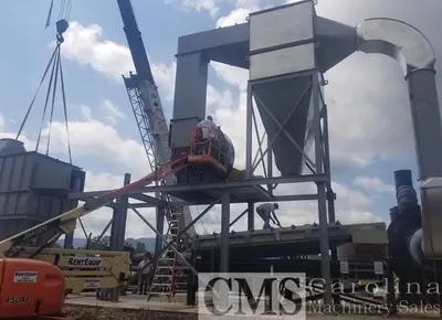 USED HEIL 10.5'X32' TRIPLE PASS ROTARY DRUM DRYER WITH WEBB BURNER