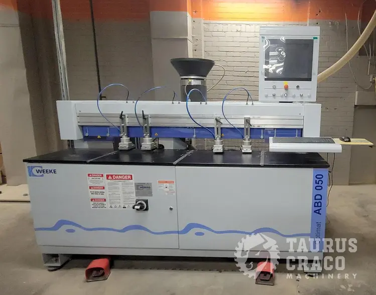 Used 2015 HOMAG WEEKE OPTIMAT ABD050/12/NA CNC DRILL & DOWEL INSERTION MACHINE Flexible Drilling and Inserting Machines Ontario CA | Taurus Craco Machinery Inc #1321462