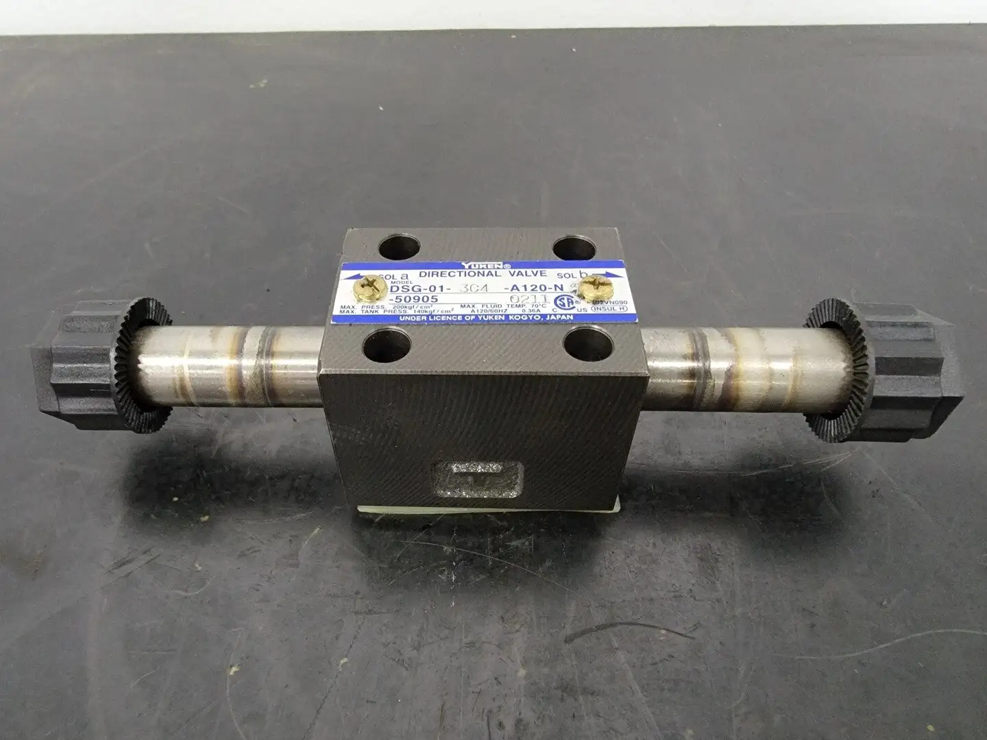 Used YUKEN DSG-01-3C4-A120N-50905 Valves/Fittings British Columbia CA | Lenmark #258399