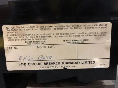 USED ITE EF2B070