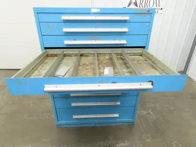 Nu-Era Modular Tool Storage Cabinet 10 Drawer 45x28x61" Stanley Vidmar Lista