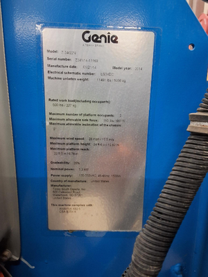 USED 2014 Genie Z-34/22N