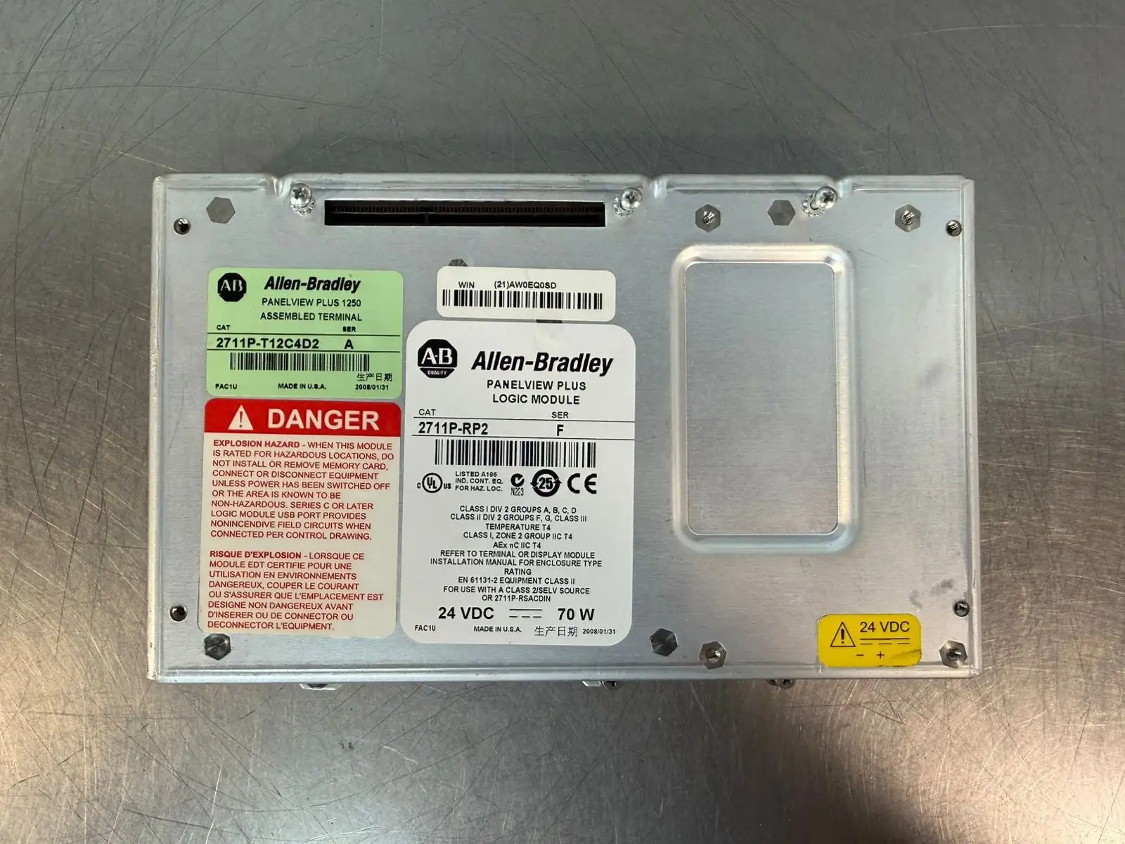 Allen Bradley 2711P-RP2 /F Panelview Plus Logic Mod 24Vdc 70W (3.1.2)