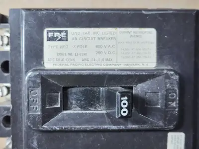 USED FEDERAL PACIFIC NEG