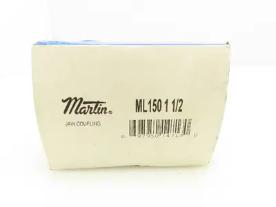 Martin ML150 1 1/2 Jaw Coupling Hub Straight Jaw 1.500" Bore Finished Steel