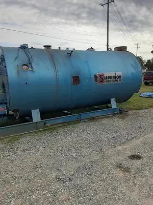 2001 Superior boiler 400 HP 150 PSI fire tube boiler steam boiler