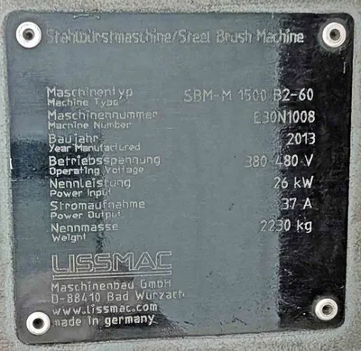 2013 LISSMAC SBM-M-1500 B2-60 Deburring Machines | Levy Recovery Group (2)