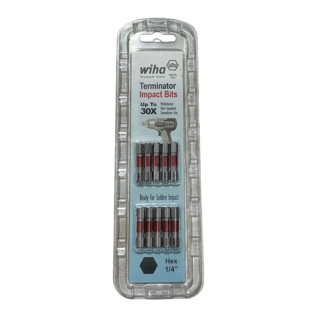 WihaTerminator Impact Insert Bit Hex 1/4" x 29mm 10 Pack
