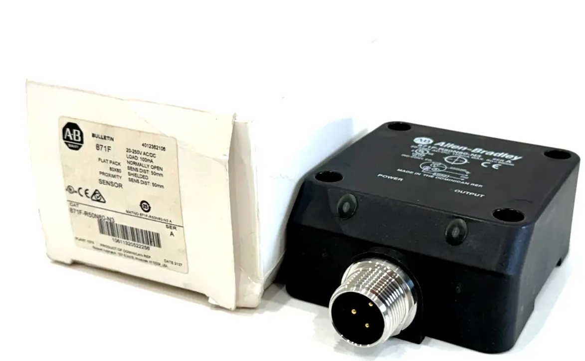 ALLEN BRADLEY 871F-R50N80-N3 PROXIMITY SENSOR 871FR50N80N3 NEW, SURPLUS
