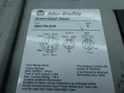 USED ALLENBRADLEY 280DFN10R