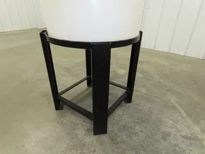 Chem Tainer TC1829CA-MCM Poly Plastic Chemical Tank 30 Gallon Lid Metal Stand