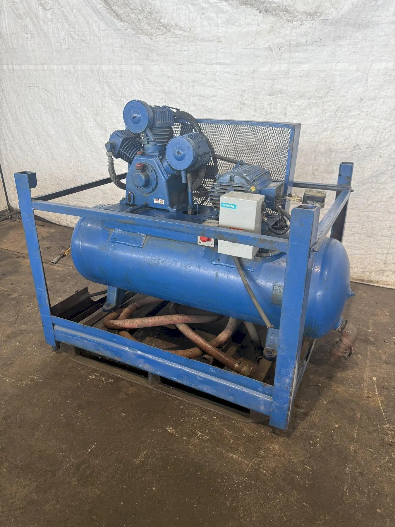10 HP U.S. ELECTRIC PISTON TYPE AIR COMPRESSOR. STOCK # 0993525