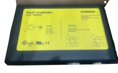NEW TURCK PSU67-12-2480/M/G POWER SUPPLY MODULE 100000557 PSU6712480MG