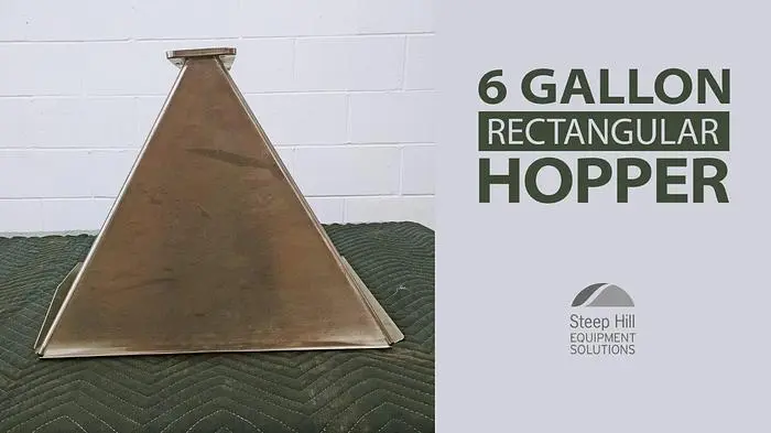 6 Gallon SS Rectangular Hopper