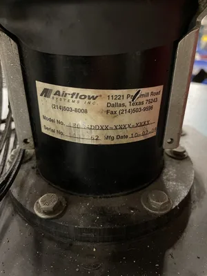 Airflow Systems Mini-Pac-HE-PG6-LTK35-4E08DD Portable Dust Collector 1PH 115V