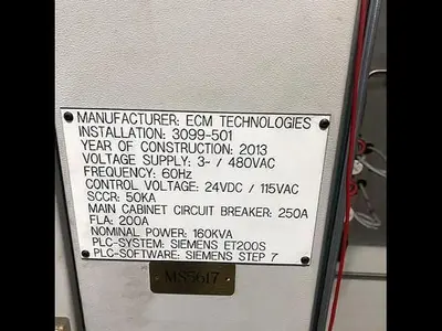 Used 2013 ECM TECHNOLOGIES VACUUM CARBURIZING FURNACE Furnaces | Harbor Machinery Inc. #1283335
