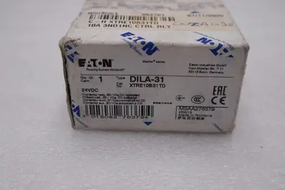 NEW OPEN BOX EATON MOELLER DILA-31 (220VDC) intermediate relay STK H973A