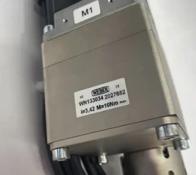 Used Weber Screwdriving Systems Offset Servo Spindle Gear Drive i=3.42 M=10Nm, Motorized Speed Reducers Michigan US | Maverick Industrial Sales #1390554