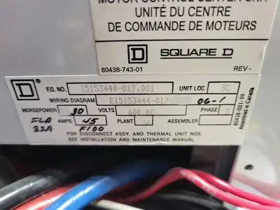 USED SQUARE D MODEL 6
