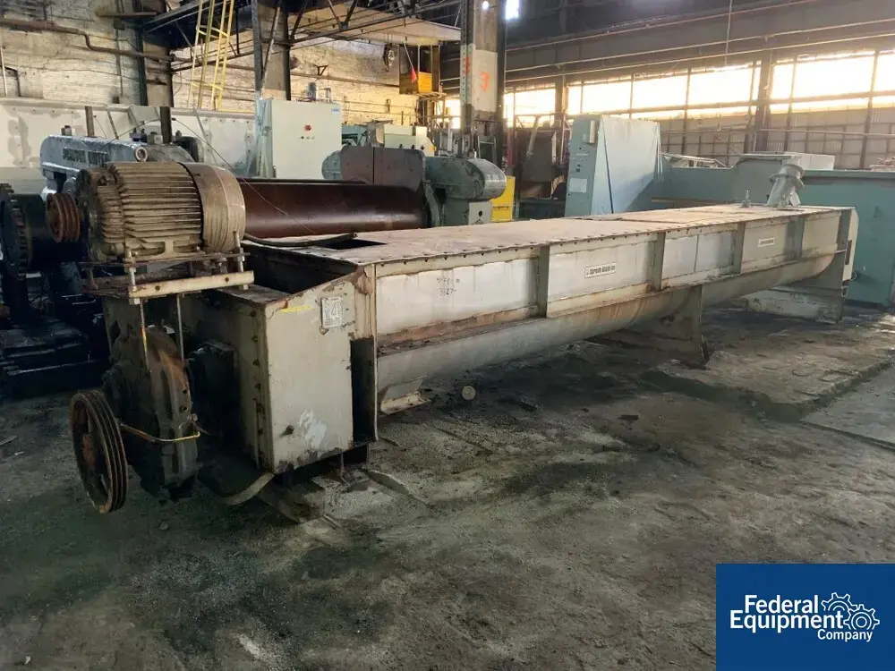 USED Sprout Waldron Sprout Waldron Twin Screw Pug Mill Mixer, Model DA40-20, S/S