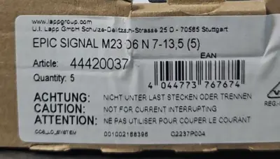 M23 D6 N7-1 Epic Signal Cable box w/5 (BIN234)
