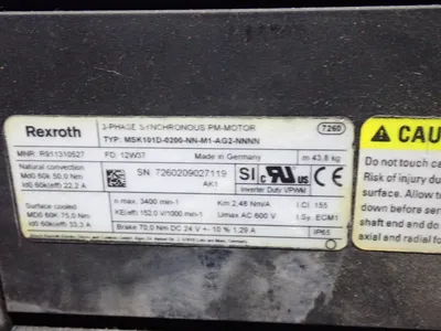 Used REXROTH MSK101D0200NNM1AG2NNNN Motors (misc) Ohio US | HGR 24 #1048043
