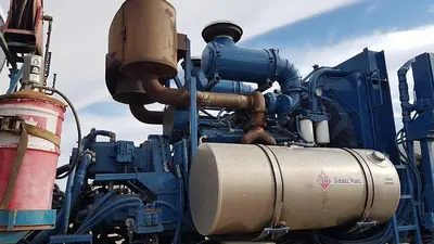 USED 1997 PEERLESS BAKER HUGHES HYDRA FRAC BLENDER TRAILER