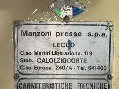 Used MANZONI 2038 Single Station Punches Ohio US | HGR 24 #1561839
