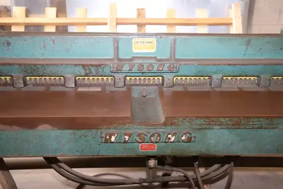 Used Wysong A-120 Power Squaring Shears (Gauge) New Jersey US | Machinery Values #1343250