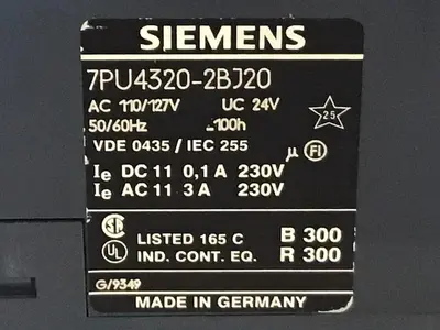 USED SIEMENS 7PU4320-2BJ20