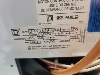 USED SQUARE D MODEL 6