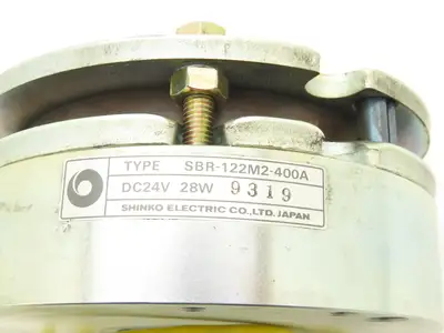 Shinko SBR-122M2-400A Electromagnetic Clutch Brake 28W 24VDC 25mm Bore