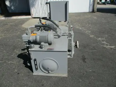 38 GPM Continental Hydraulic #35V-38-A, dual (2) hydraulic pumping unit, 3 HP, new