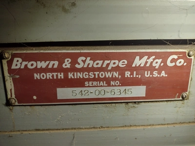 Brown & Sharpe #00 Automatic Screw Machine; Mfg. 1973