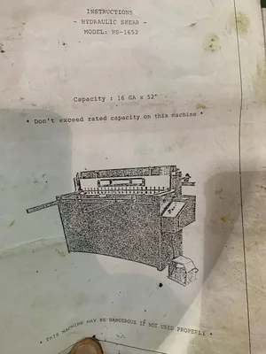 1987 JET HS-1652 Power Squaring Shears (Gauge) | Tight Tolerance Machinery (6)