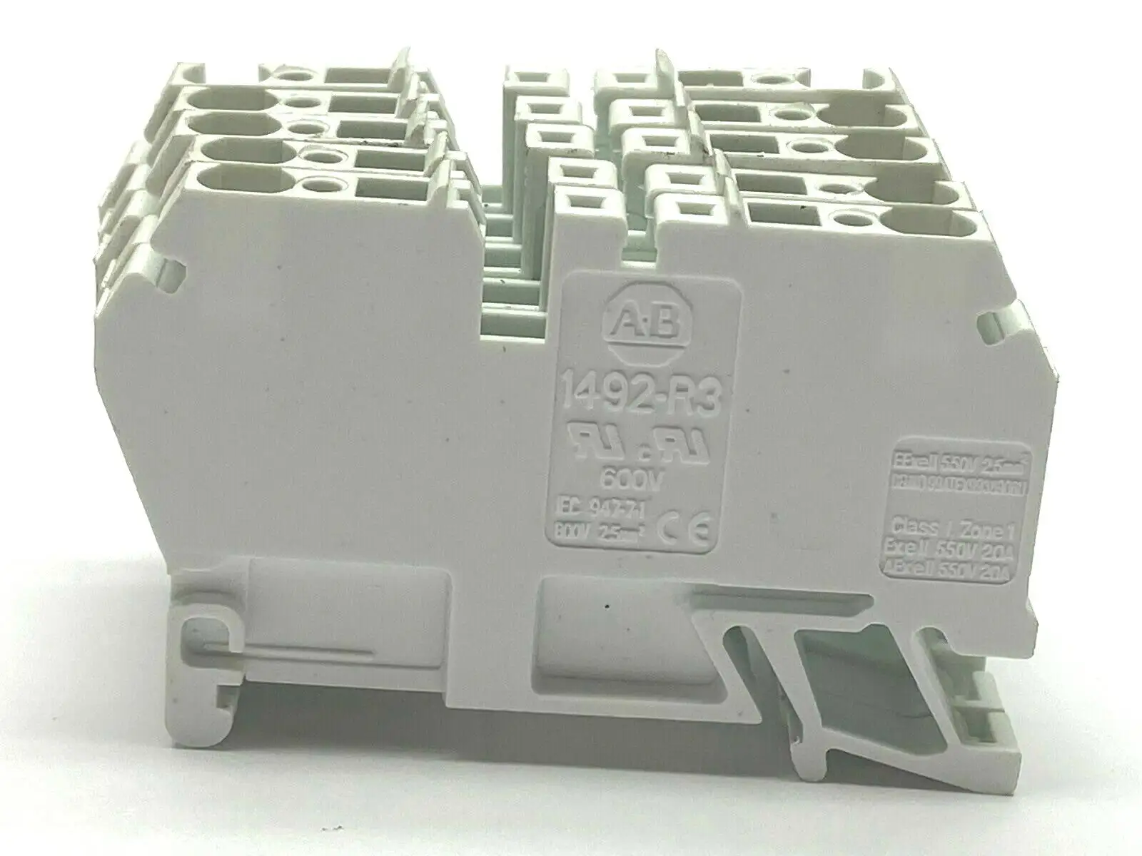 1492-R3 | Allen Bradley  White Terminal Block LOT OF 5 - Used