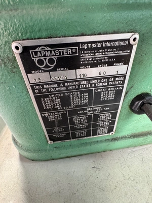 LAPMASTER 15 LAPPING MACHINES | Wheeler Machinery Sales (5)