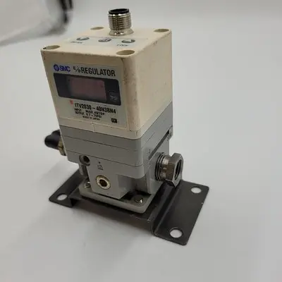 USED SMC SMC ITV2030-40N3BN4 E/P REGULATOR, PRE-SET ON BRACKET