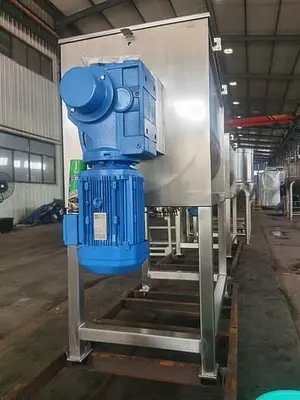 New 15 Cubic Foot Stainless Steel Ribbon Mixer, 5 HP #4679790