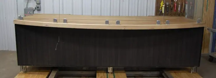142-1239 10 Foot Butcher Block Top Food Presentation Counter