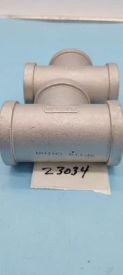 LOT OF 2 MB-304 1 7/8"" Tee,Stainless Steel Fitting 150-1 SP114