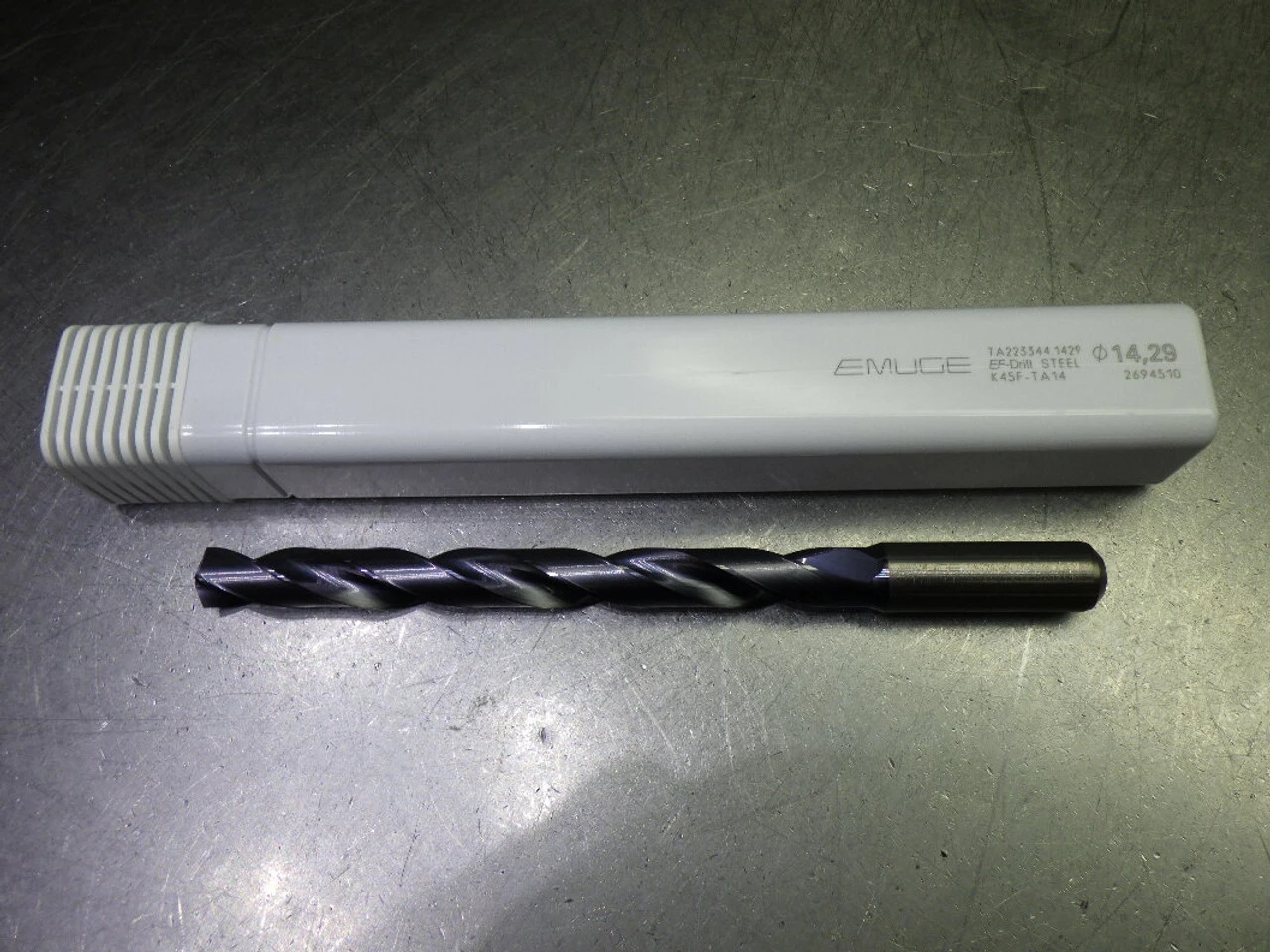 Emuge 9/16" Coolant Thru 8xD Carbide Drill 16mm Shank TA223344.1429 (LOC3058C)