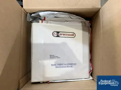Used Processall 124 Cu Ft ProcessAll Plow Mixer Dryer, 304 S/S, Model 3500S Plow Mixers Ohio US | Federal Equipment Company #1337700