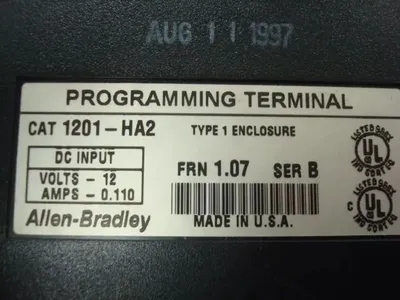 Allen Bradley 1201-HA2 Programming Terminal Series B Used