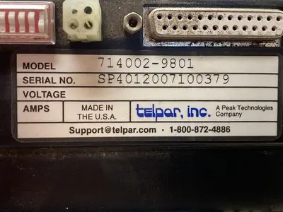 Used TELPAR 714002-9801 Label Printers Ohio US | Surplus Asset Holdings #1227735