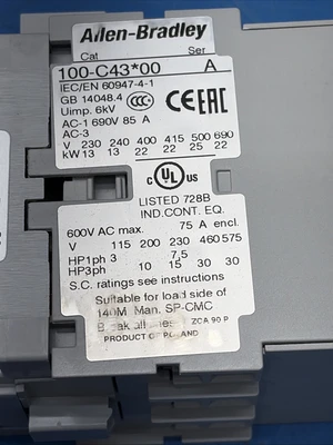NEW Allen-Bradley 100-C43LOO