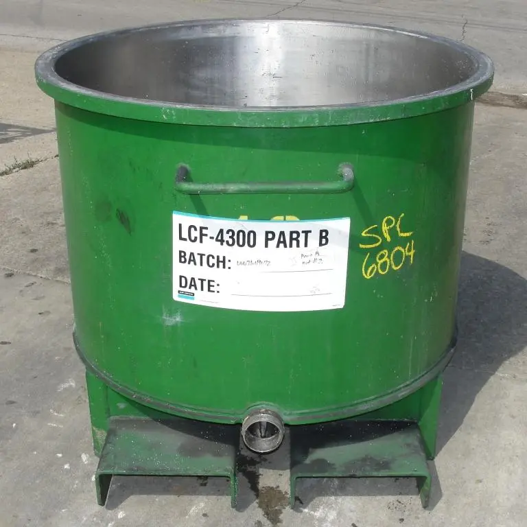 SPC6804  Mixer and Blender 100 gallon Ross change can Stainless Steel 39.25" inside diameter 27.5" inside height