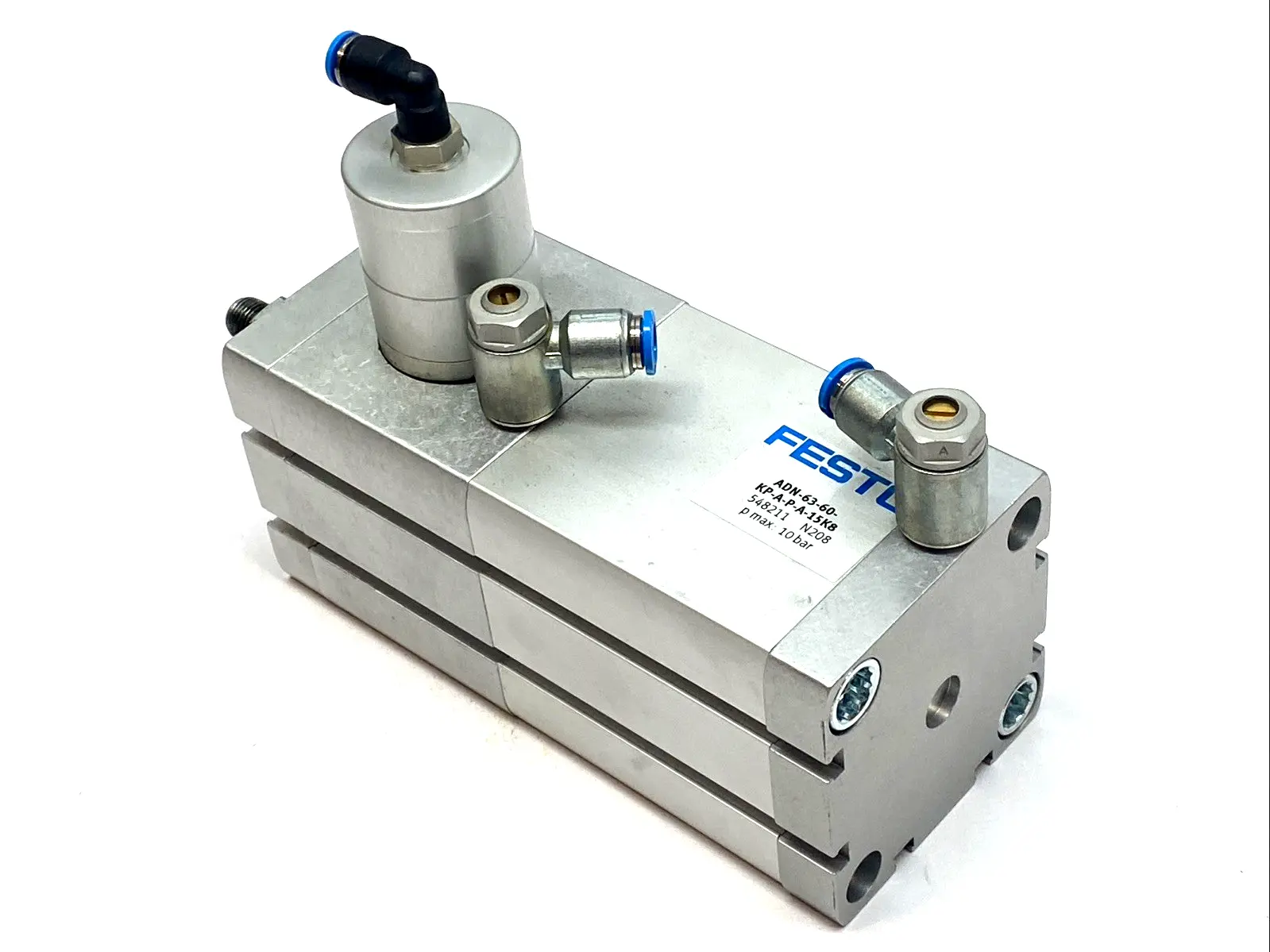 USED FESTO COMPACT CYLINDER 63MM BORE 60MM STROKE 548211