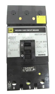 NEW SQUARE D KHB36070 MOLDED CASE CIRCUIT BREAKER 70A 3 POLE SER 2