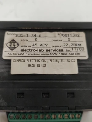 Used Simpson F35-1-34-0 Meters - Misc Kentucky US | Edwards Industrial Repair #1324321